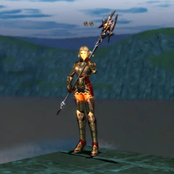 Female Human Fighter   Red Zubei